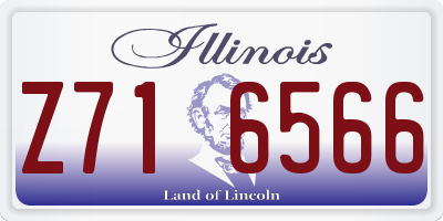 IL license plate Z716566