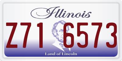 IL license plate Z716573