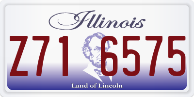 IL license plate Z716575