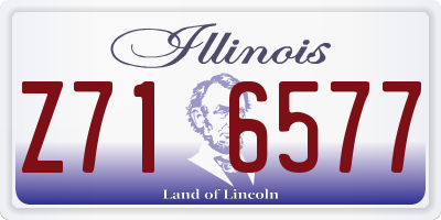 IL license plate Z716577