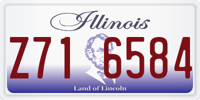 IL license plate Z716584