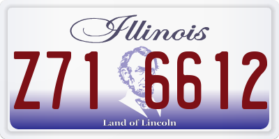 IL license plate Z716612