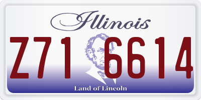 IL license plate Z716614