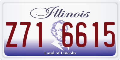 IL license plate Z716615