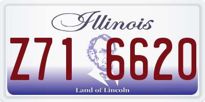 IL license plate Z716620