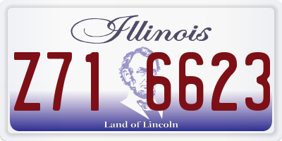 IL license plate Z716623
