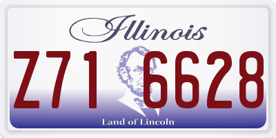 IL license plate Z716628