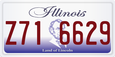 IL license plate Z716629