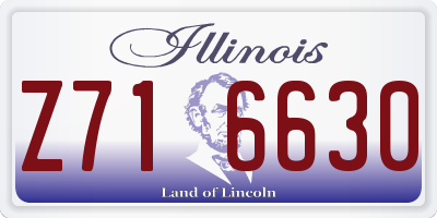 IL license plate Z716630
