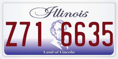 IL license plate Z716635