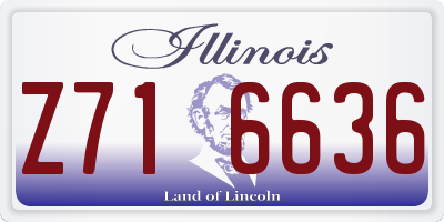 IL license plate Z716636