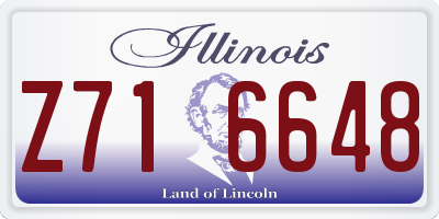 IL license plate Z716648