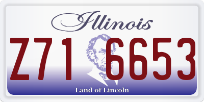IL license plate Z716653