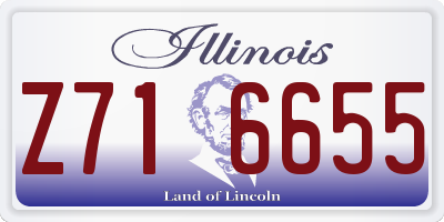 IL license plate Z716655