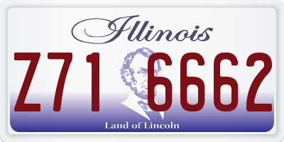 IL license plate Z716662