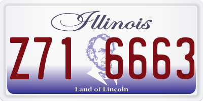 IL license plate Z716663