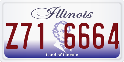 IL license plate Z716664