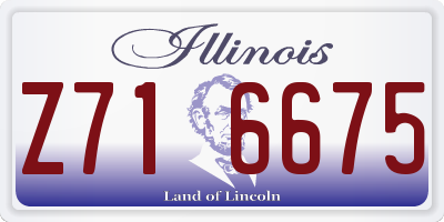 IL license plate Z716675