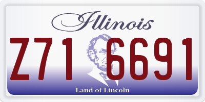 IL license plate Z716691