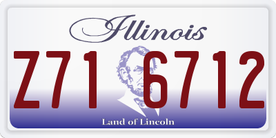IL license plate Z716712