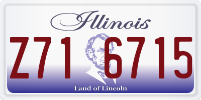 IL license plate Z716715