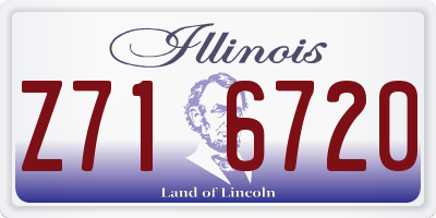 IL license plate Z716720