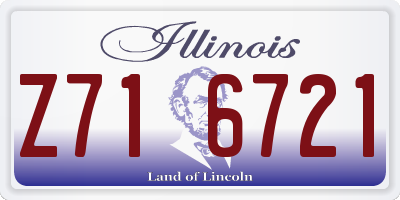 IL license plate Z716721
