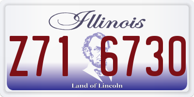 IL license plate Z716730