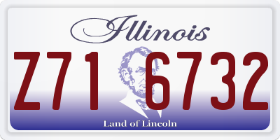 IL license plate Z716732