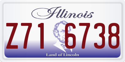 IL license plate Z716738