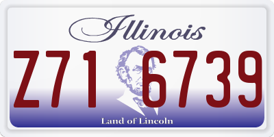 IL license plate Z716739