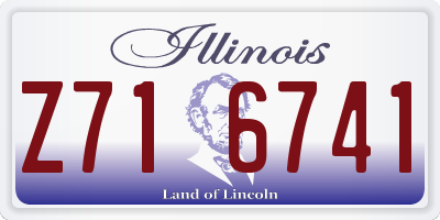 IL license plate Z716741