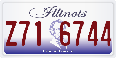 IL license plate Z716744