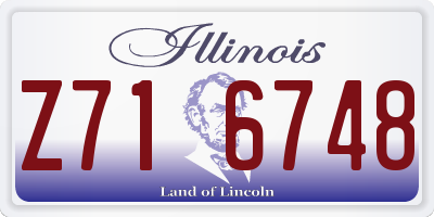 IL license plate Z716748