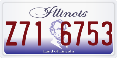 IL license plate Z716753