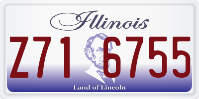 IL license plate Z716755