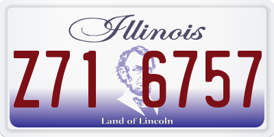 IL license plate Z716757