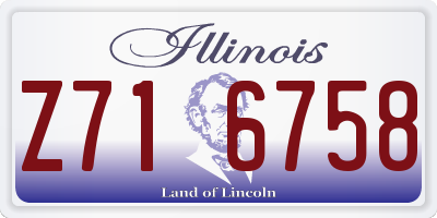 IL license plate Z716758