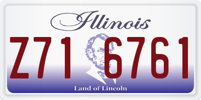 IL license plate Z716761