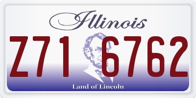 IL license plate Z716762