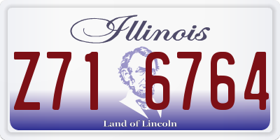 IL license plate Z716764
