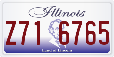 IL license plate Z716765