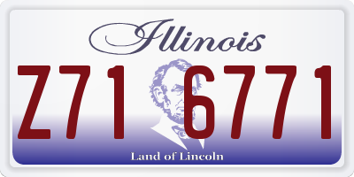 IL license plate Z716771