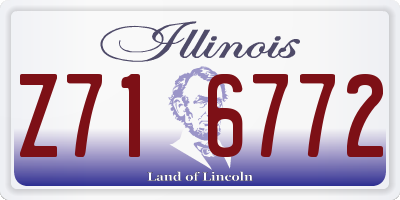 IL license plate Z716772