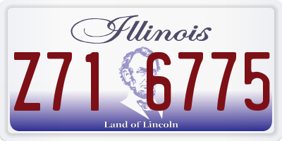 IL license plate Z716775