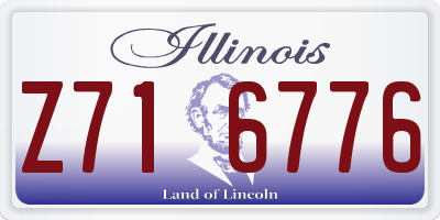IL license plate Z716776