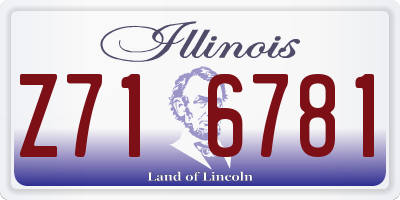 IL license plate Z716781