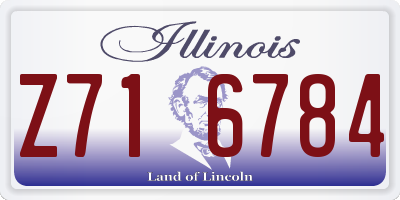 IL license plate Z716784