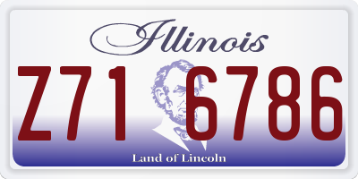 IL license plate Z716786