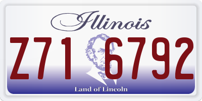 IL license plate Z716792